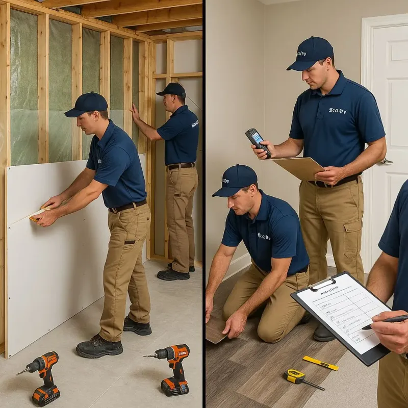Repairs and Reconstruction process in Basin City, WA